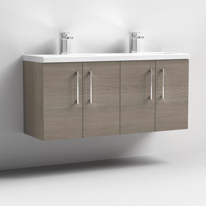 1200mm Wall Hung 4 Door Vanity & Double Basin (CBM424)