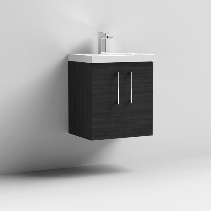 500mm Wall Hung 2 Door Vanity & Basin 3