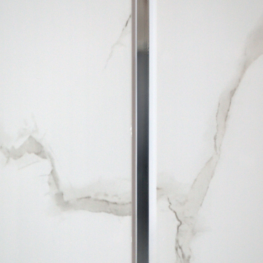Carrara Marble Silver Strip - 250mm x 2700mm x 8mm - Gloss - Waterproof - Wall and ceiling