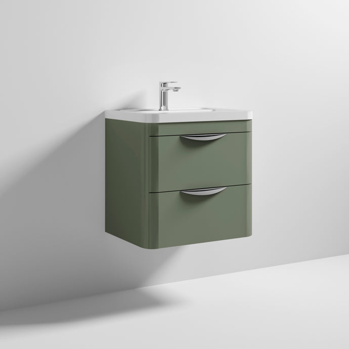 600mm Wall Hung Vanity & Ceramic Basin