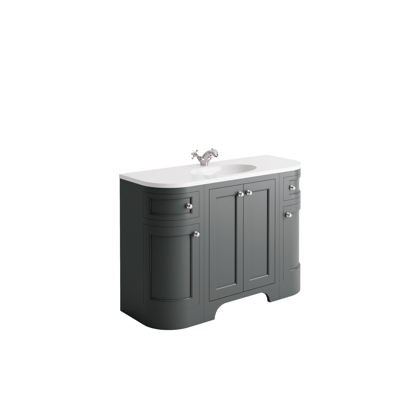 Brunswick Curved Side Cabinet Right - Spa