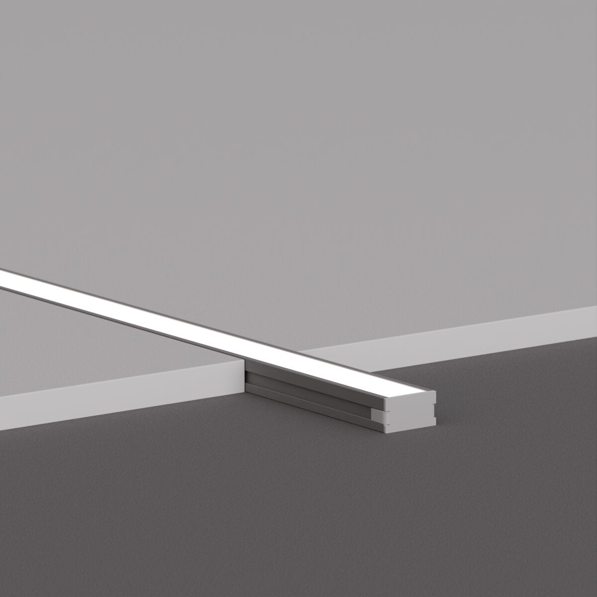 Minos Recessed Wall And Floor Profile - Chrome
