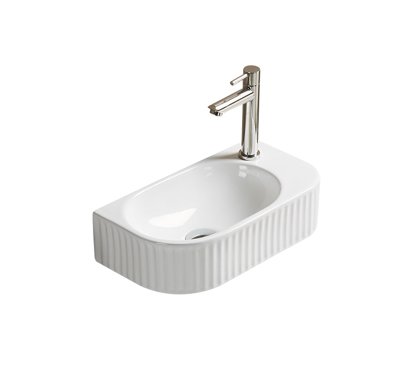 FLUTED CLOAKROOM BASIN