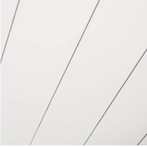 White Single Chrome - 250mm x 2700mm x 8mm - Gloss - Waterproof - Wall and ceiling