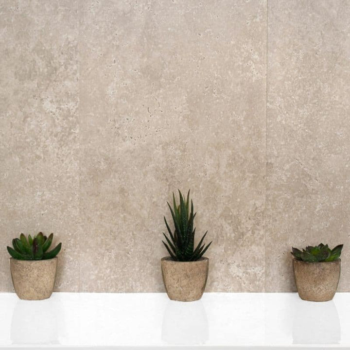 Concrete Beige - 250mm x 2700mm x 8mm - Matt Finish - Waterproof - Wall and ceiling