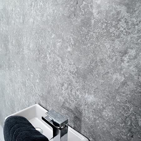 Concrete Grey - 250mm x 2700mm x 8mm - Matt Finish - Waterproof - Wall and ceiling