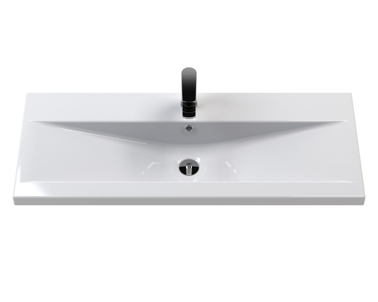 Furniture Mid-Edge Ceramic Basin 1 Tap Hole