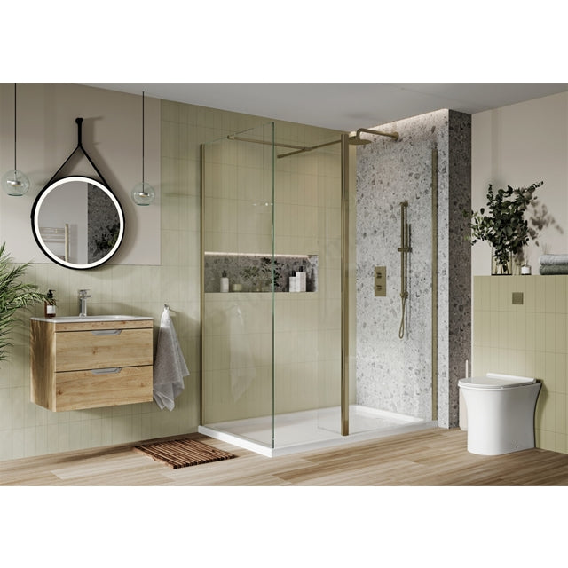 Korra Side Panel Extension Profile - Brushed Brass