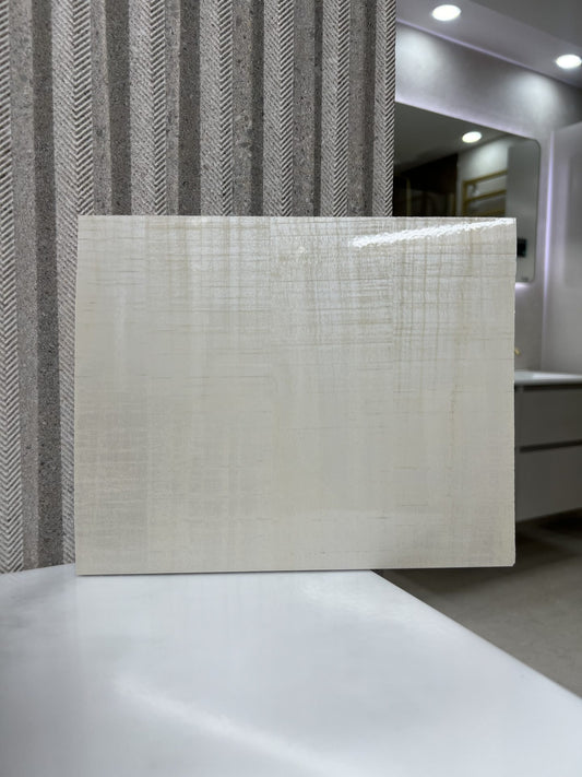 Ivory Birch - 1000mm x 2400mm x 10mm - Gloss - Waterproof - 1 Fire Rated