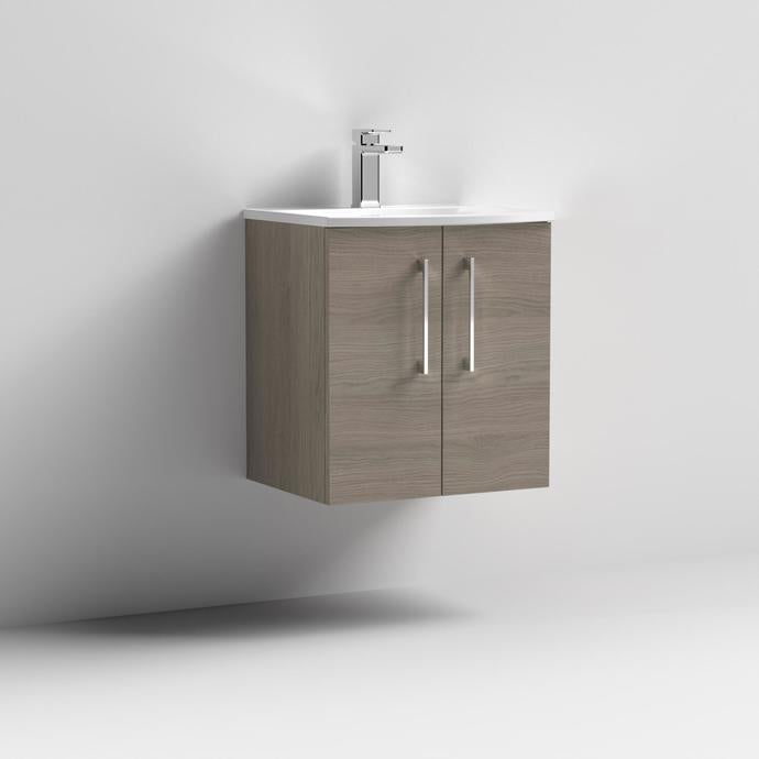 500mm Wall Hung 2 Door Vanity & Basin 4