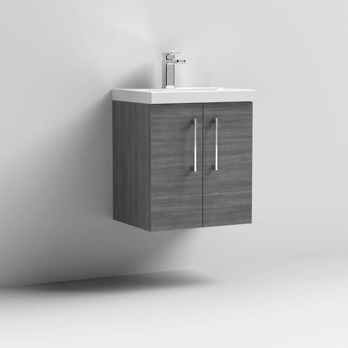 500mm Wall Hung 2 Door Vanity & Basin 3