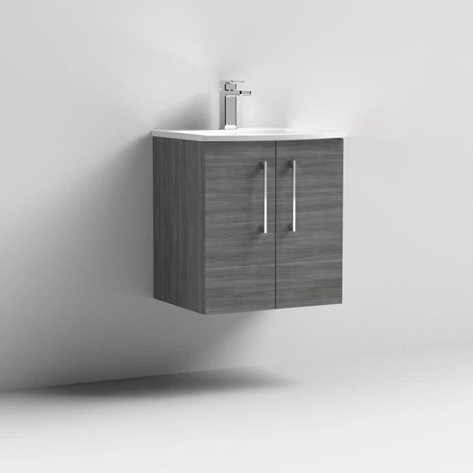 500mm Wall Hung 2 Door Vanity & Basin 4
