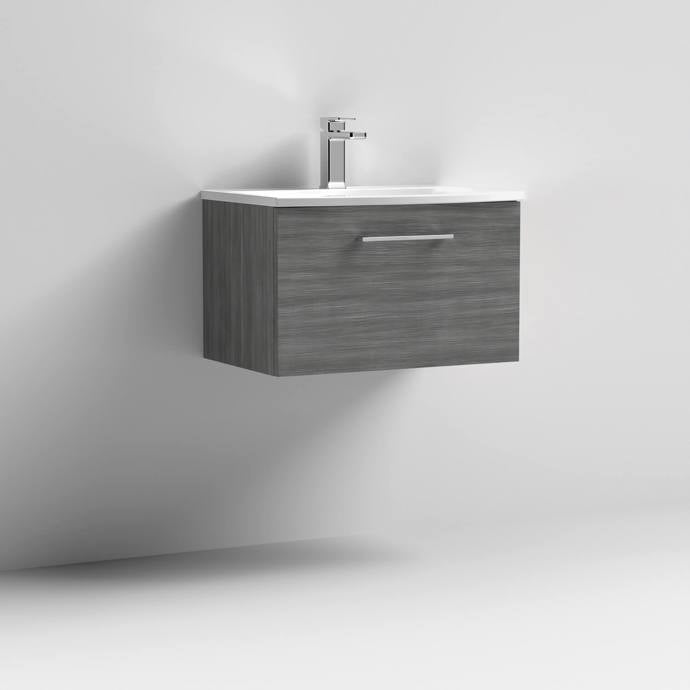 600mm Wall Hung 1 Drawer Vanity & Basin 4
