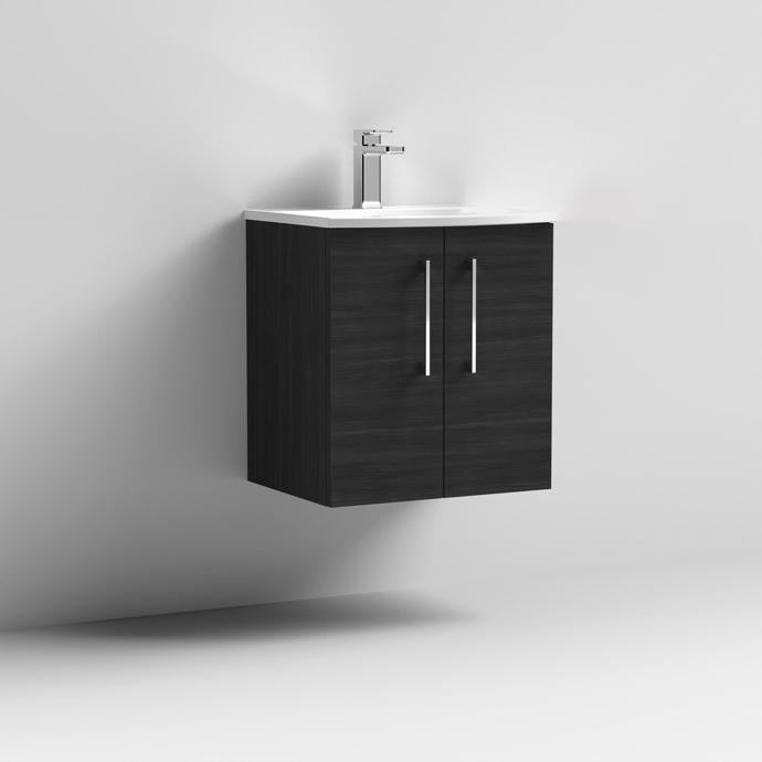 500mm Wall Hung 2 Door Vanity & Basin 4