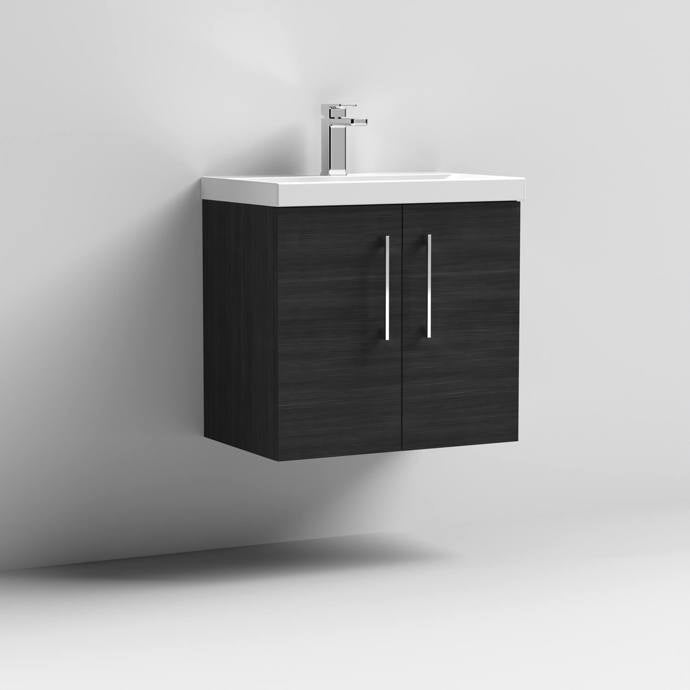 600mm Wall Hung 2 Door Vanity & Basin 3