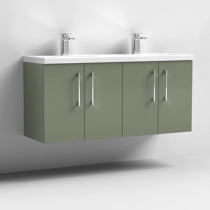 1200mm Wall Hung 4 Door Vanity & Double Basin (CBM424)