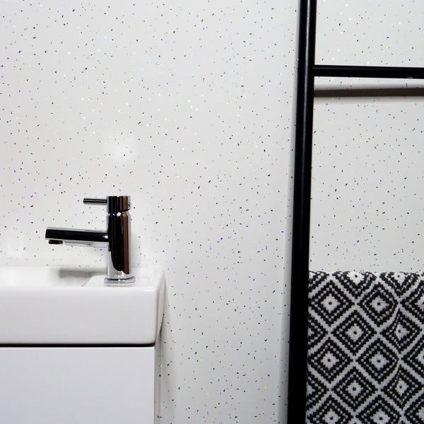 Arctic Sparkle - 1000mm x 2400mm x 10mm - Gloss - Waterproof - 1 Fire Rated