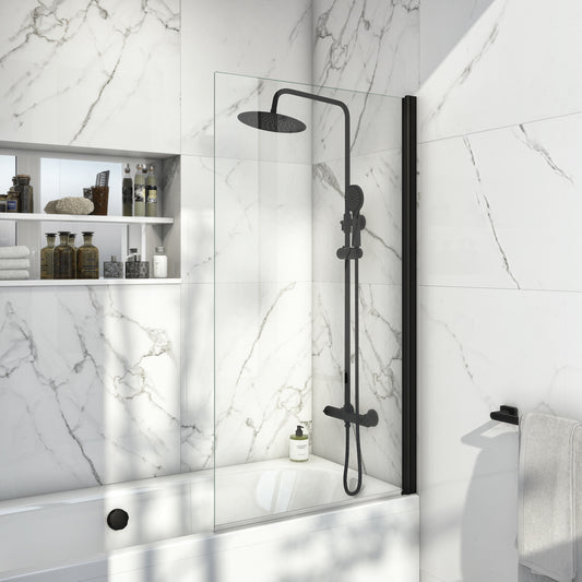 Square Edge 6mm Thick Bath Screen