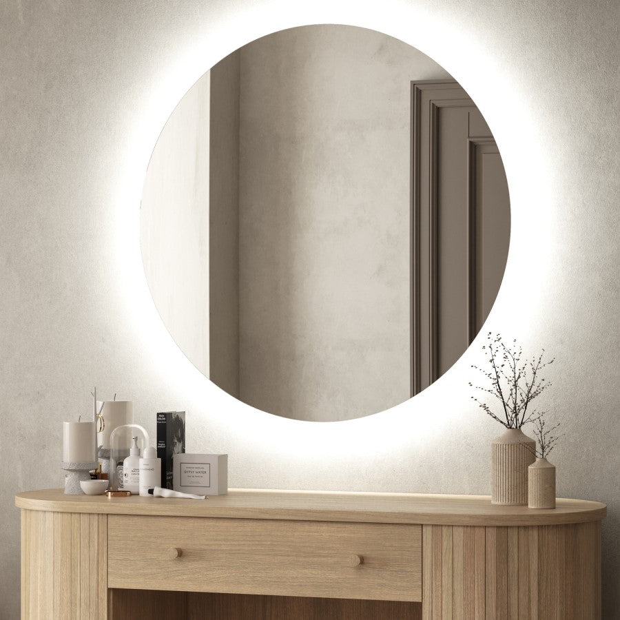 Backlit Battery Mirror