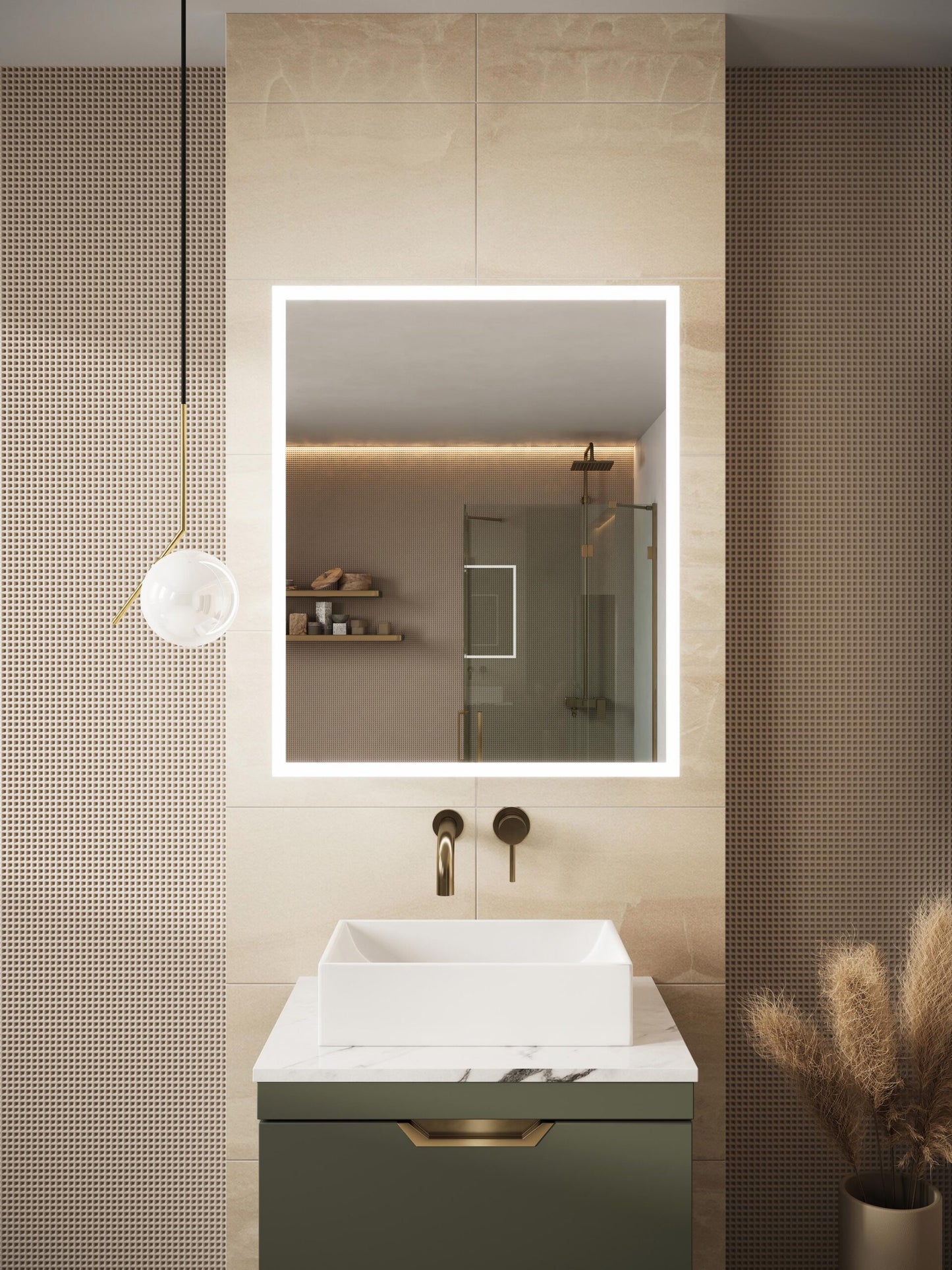 Prospr LED Single Door Mirror with Bluetooth