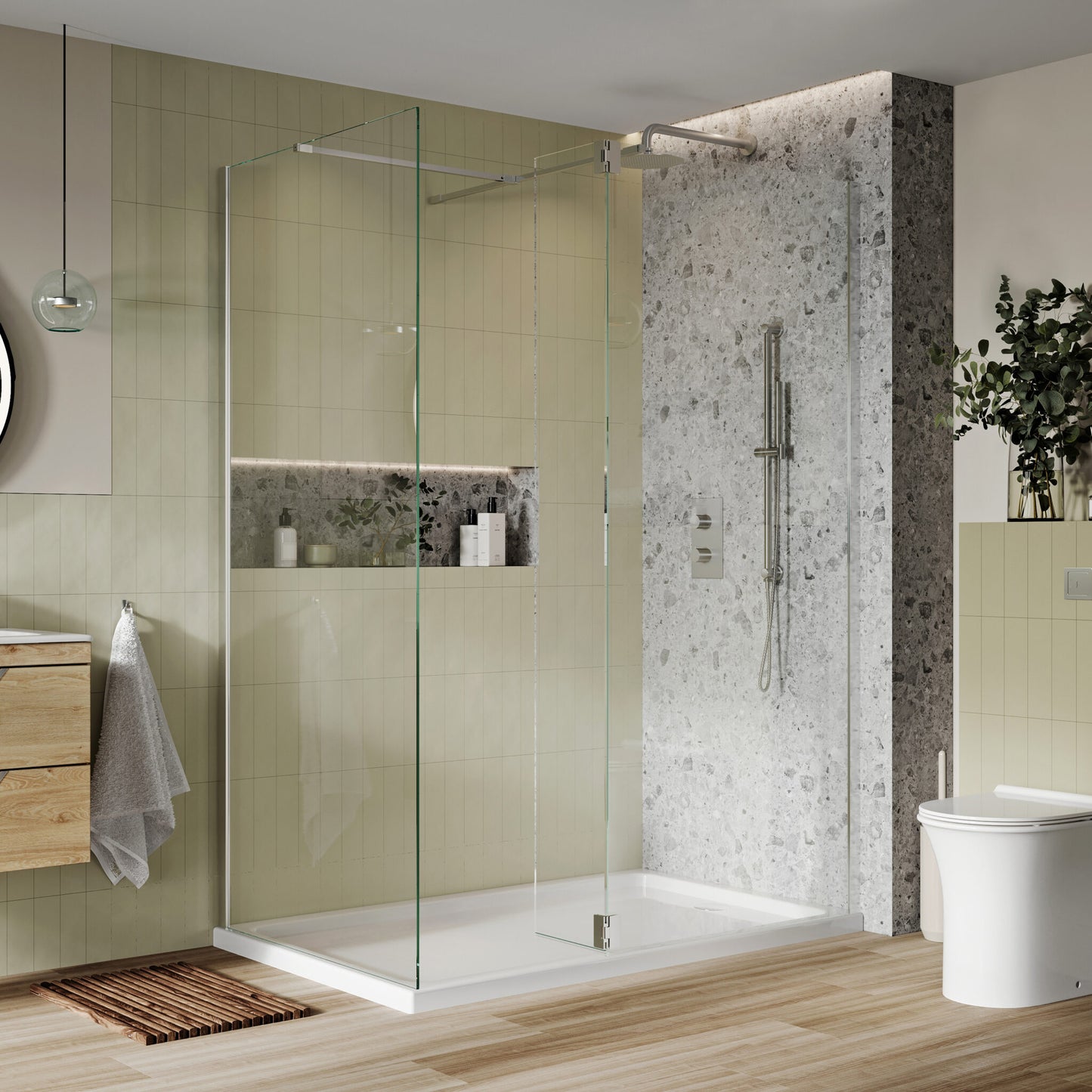 Clear Glass Hinged  Flipper Panel