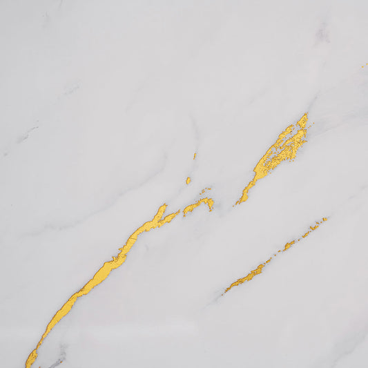 Carrara Marble Gold - 250mm x 2700mm x 8mm - Gloss - Waterproof - Wall and ceiling