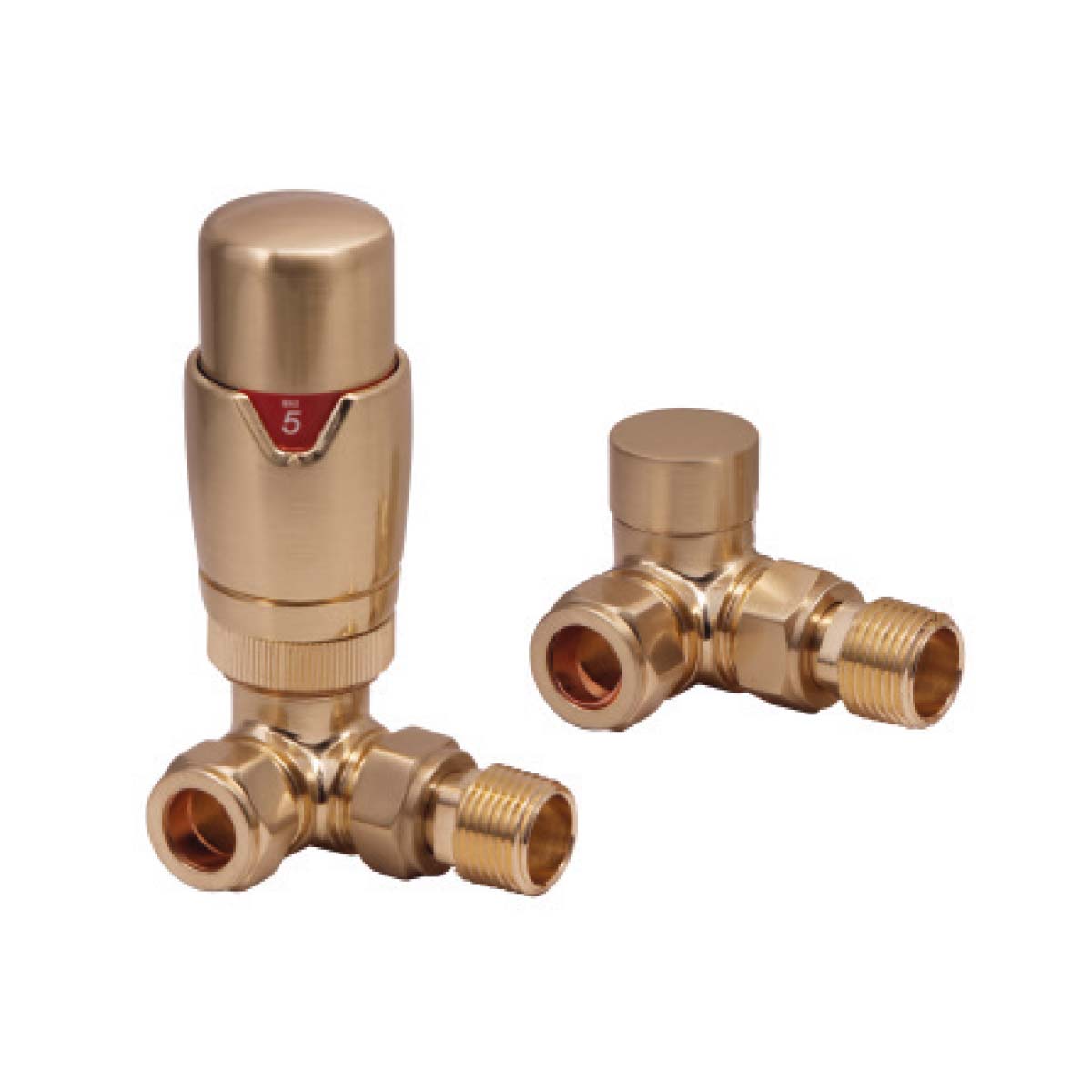 Corner Designer  Pair  TVR  Radiator Valves