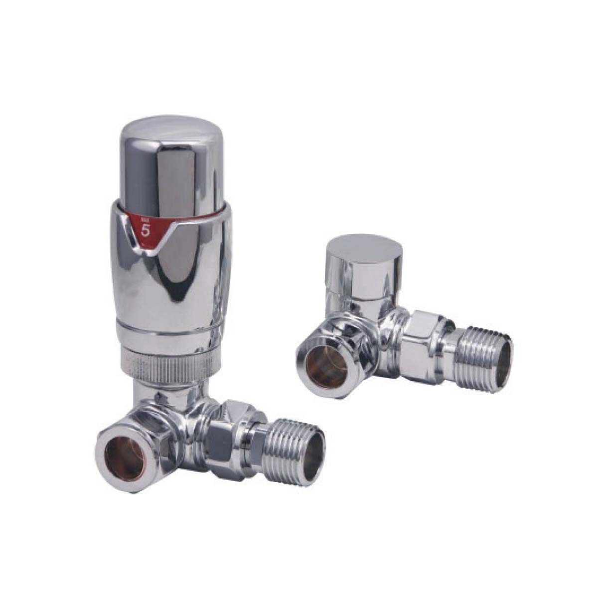 Corner Designer  Pair  TVR  Radiator Valves