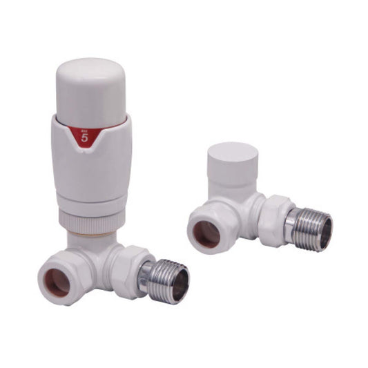 Corner Designer  Pair  TVR  Radiator Valves