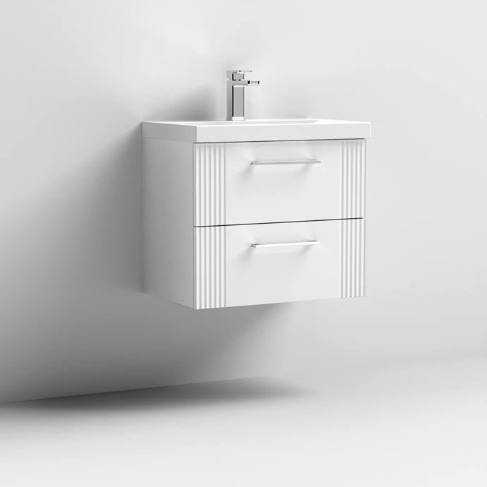 600mm Wall Hung 2 Drawer Vanity Thin-Edge Basin