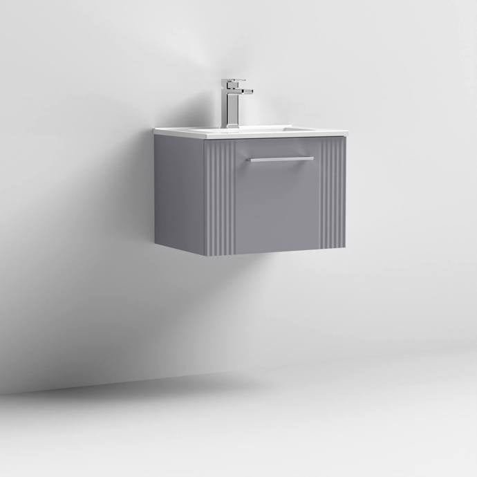 500mm Wall Hung Single Drawer Vanity With Minimalist Basin