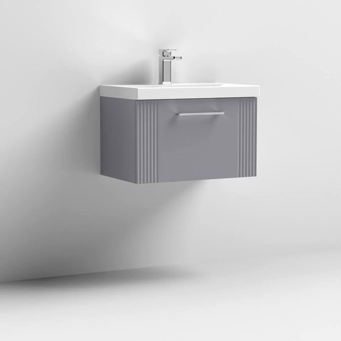 600mm Wall Hung Single Drawer Vanity Thin-Edge Basin