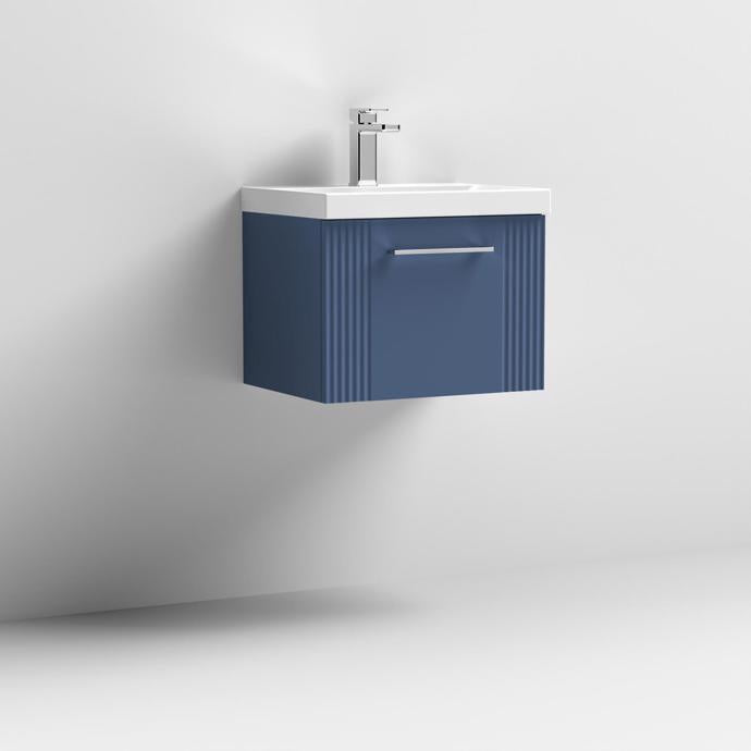 500mm Wall Hung Single Drawer Vanity With Mid-Edge Basin