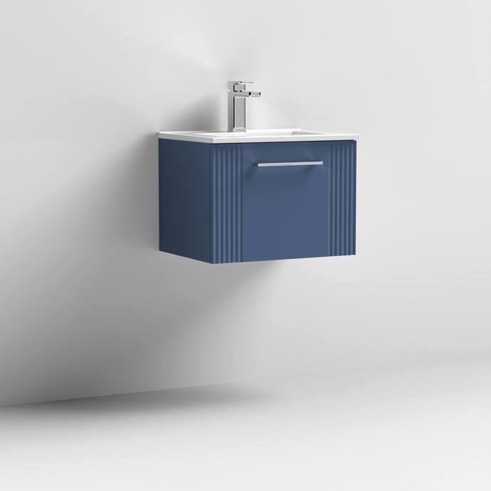 500mm Wall Hung Single Drawer Vanity With Minimalist Basin