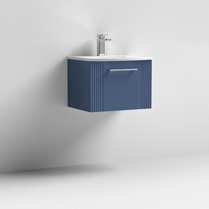 500mm Wall Hung Single Drawer Vanity With Curved Basin
