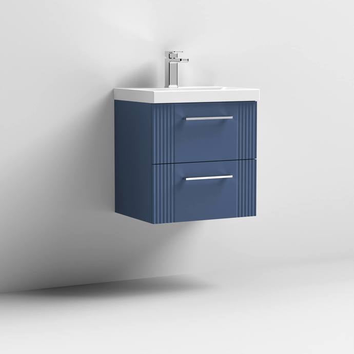 500mm Wall Hung 2 Drawer Vanity With  Thin-Edge Basin