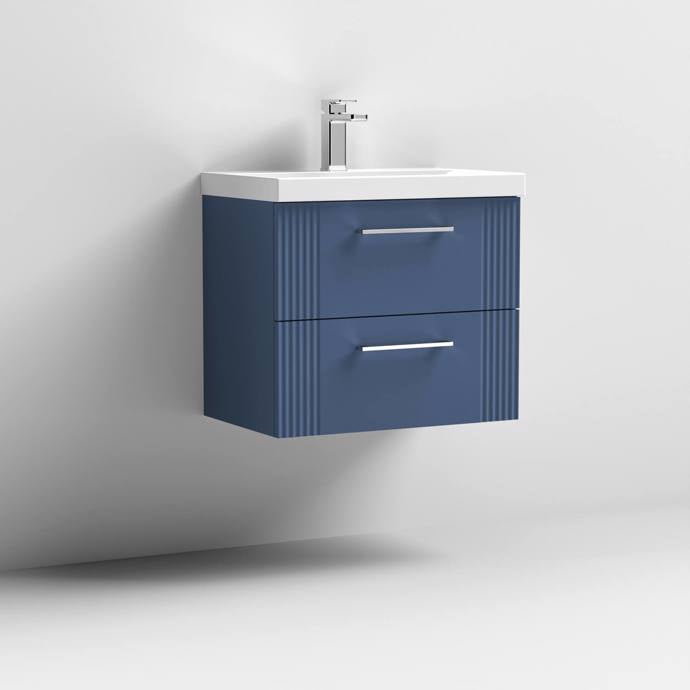 600mm Wall Hung 2 Drawer Vanity Thin-Edge Basin