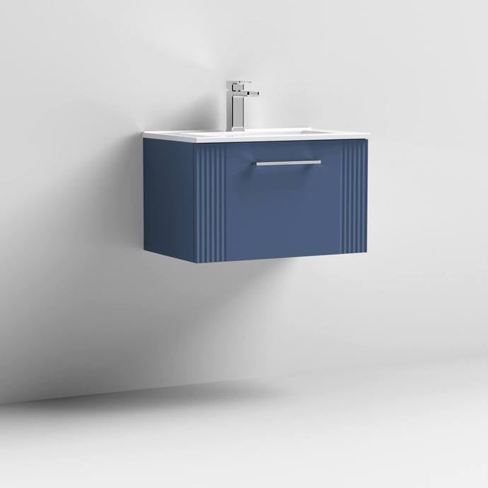600mm Wall Hung Single Drawer Vanity Minimalist Basin