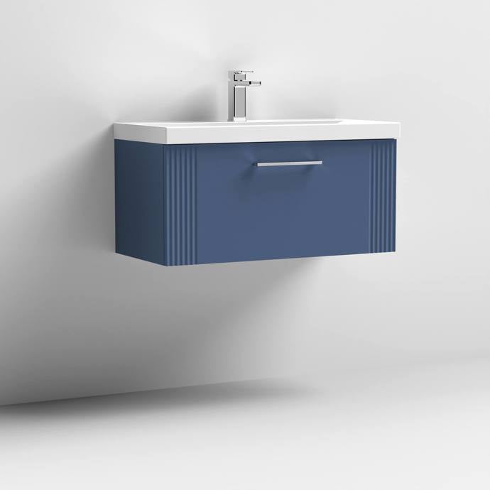 800mm Wall Hung Single Drawer Vanity Thin-Edge Basin