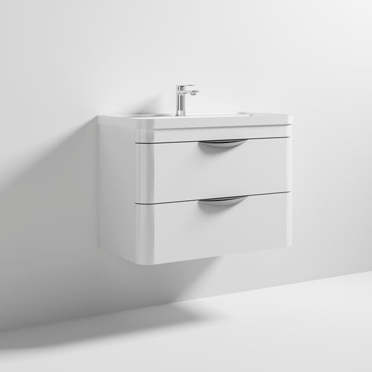 800mm Wall Hung Vanity & Polymarble Basin