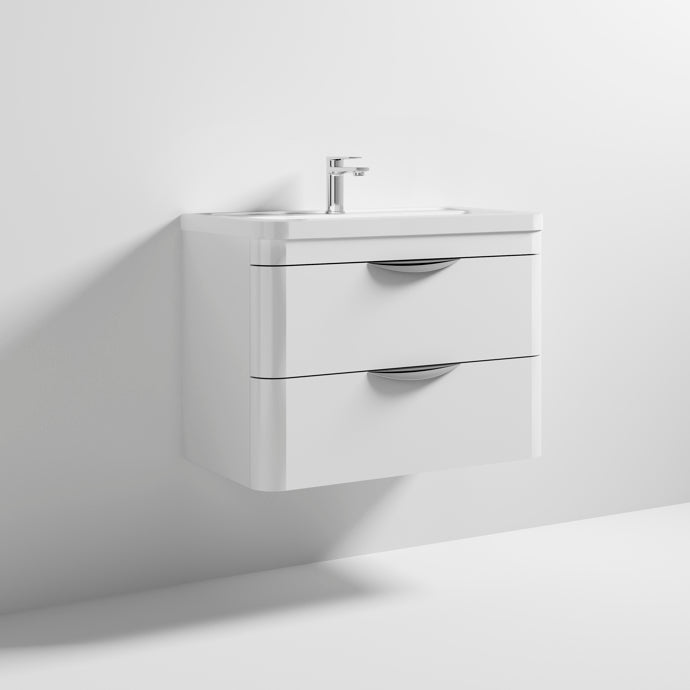 800mm Wall Hung Vanity & Ceramic Basin