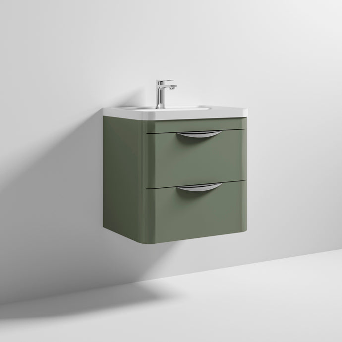 600mm Wall Hung Vanity & Polymarble Basin