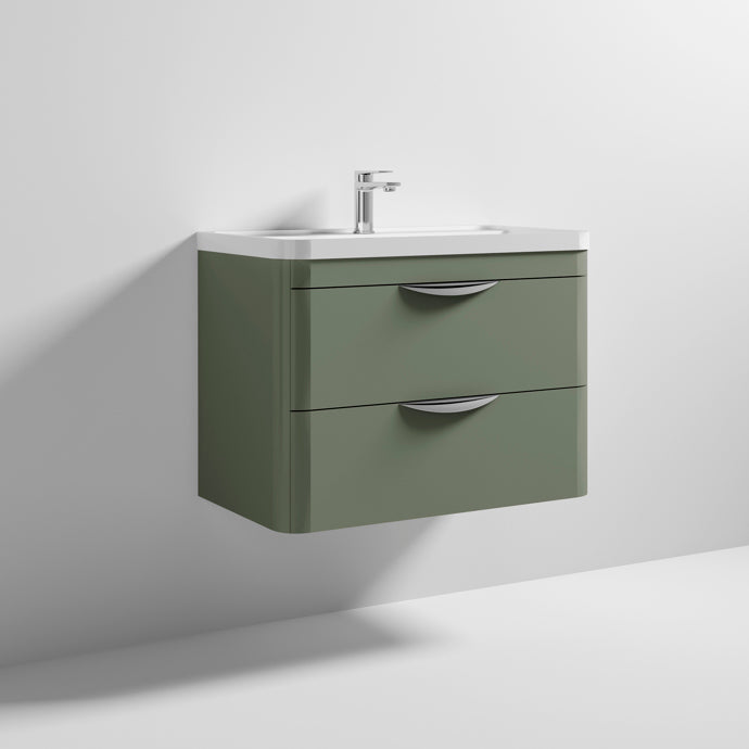 800mm Wall Hung Vanity & Polymarble Basin