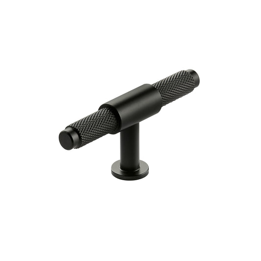 Matte Black Knurled T Bar 95mm