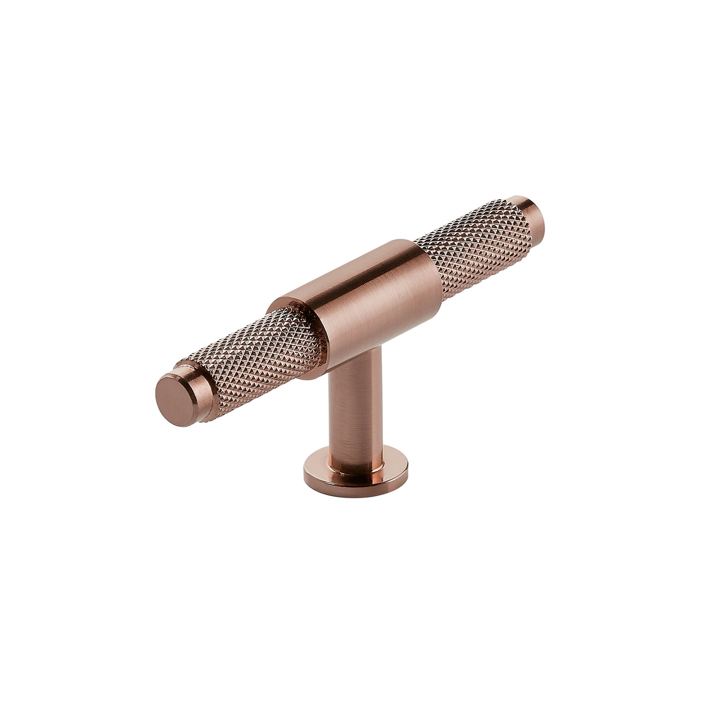 Brushed Bronze Knurled T Bar 95mm