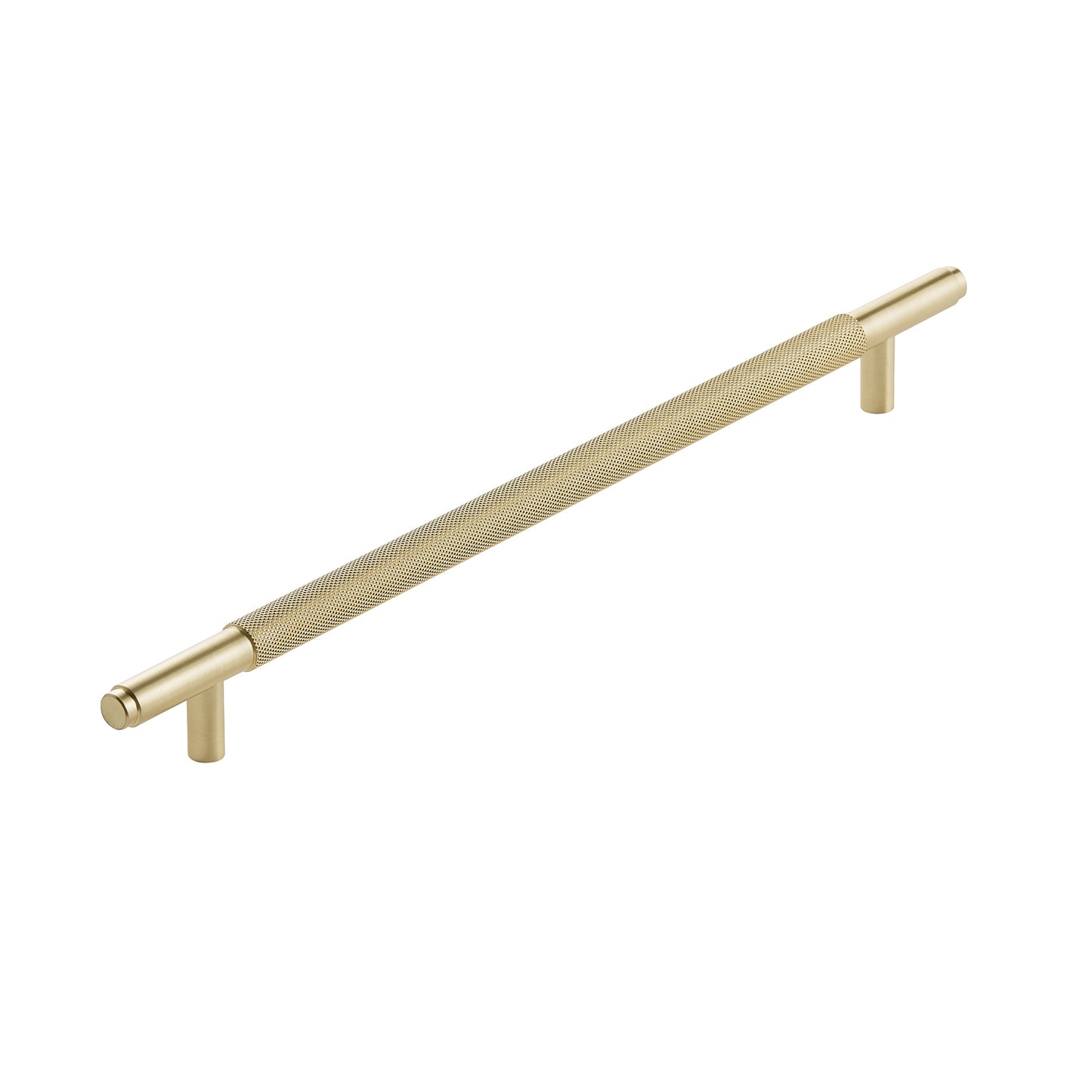 Brushed Brass Knurled 400mm Handle