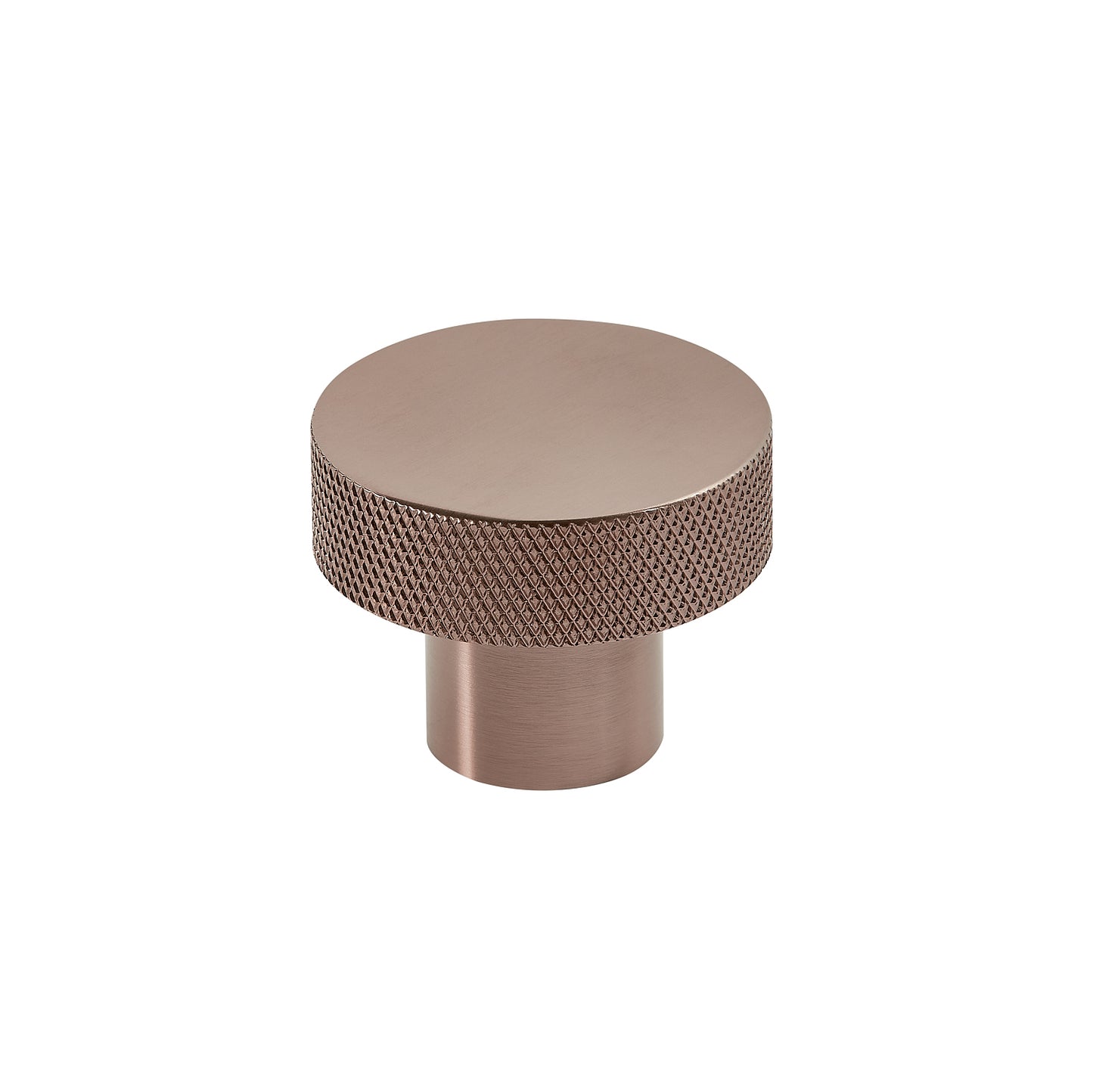 Brushed Bronze Knurled Round 42.5mm