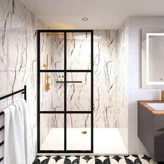 Milazzo Gloss - 1000mm x 2400mm x 10mm - Gloss - Waterproof - 1 Fire Rated