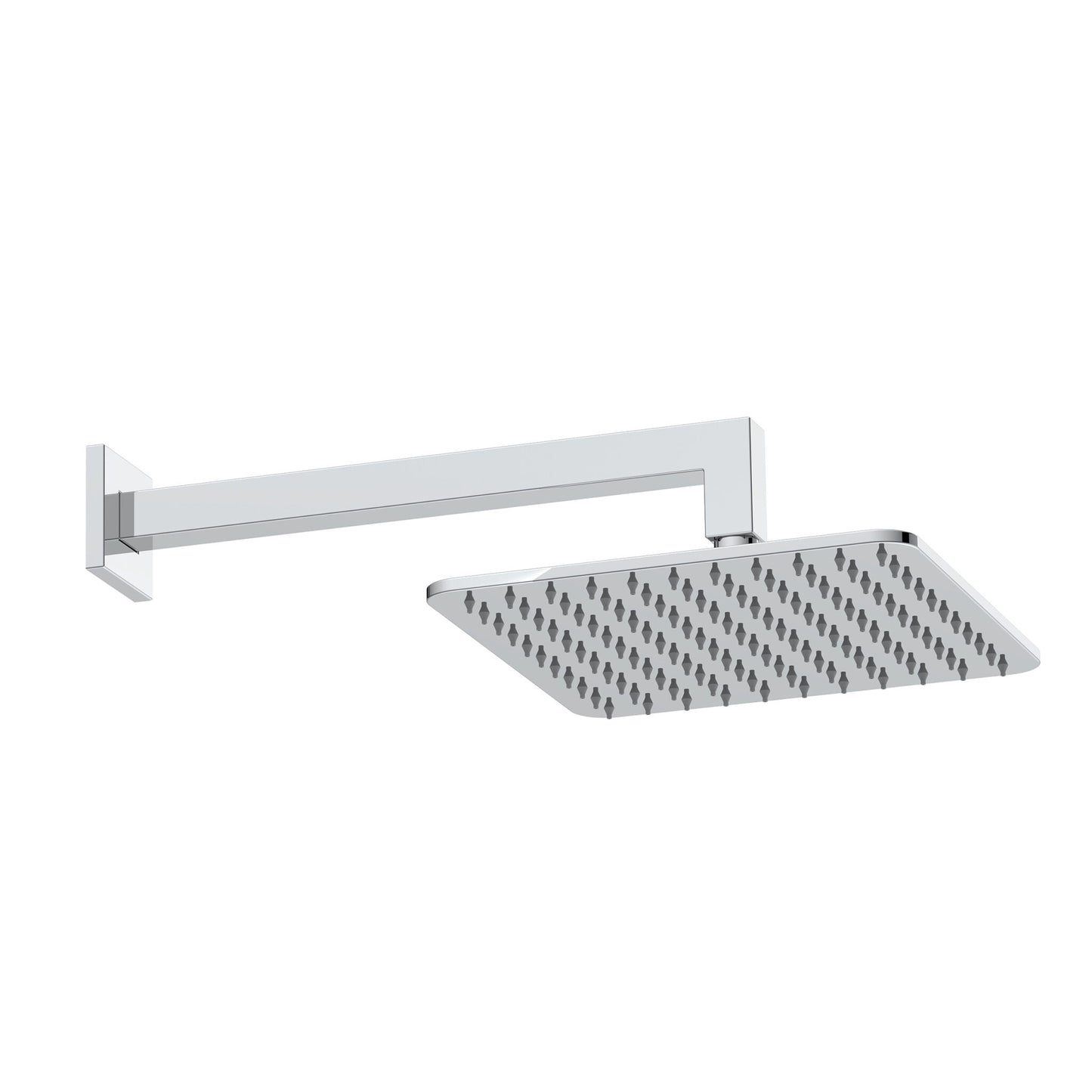 Square shower arm and head