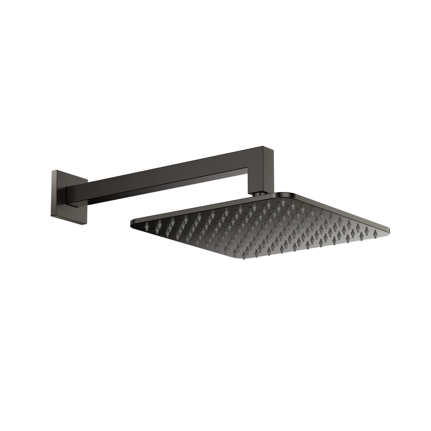 Square shower arm and head